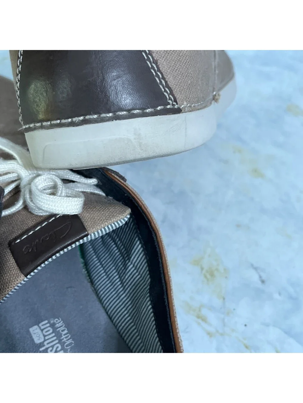 Clarks Neelix Vibe Mens Size 13M Shoes Brown Gray Lace Up Comfort Casual Sneaker